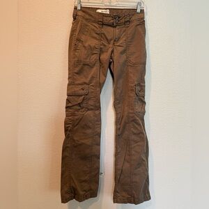 Hollister Brown Mid-Rise Bootcut Pants
